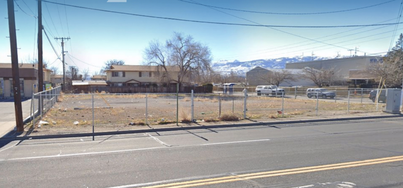 Reno food truck location for rent, empty fenced lot
