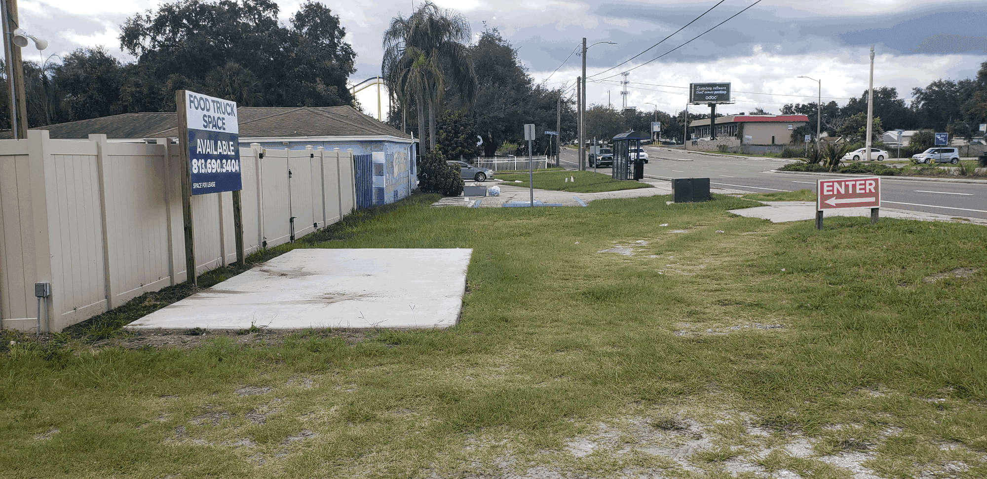 Food Truck Space for Rent / Contact Mr. Tillman @ 813-690-3404
