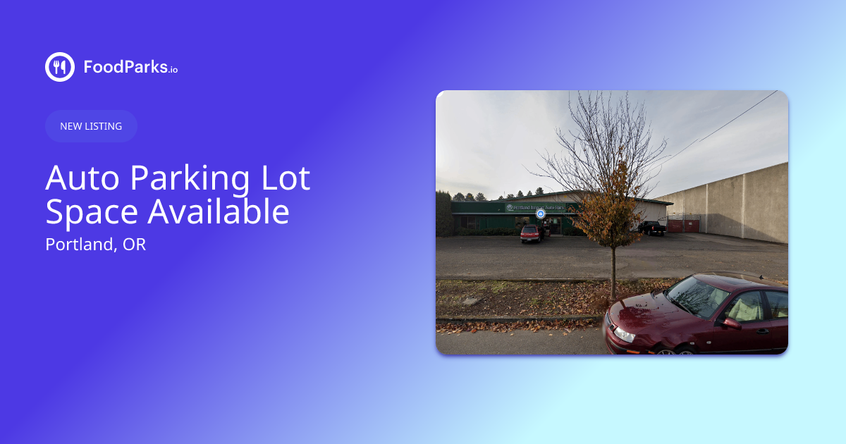 Car Lot Space For Rent